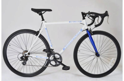 Muddyfox Road 14 Inch White/Blue Bike - Mens